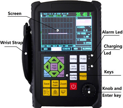 Handheld Automatic Non Destructive Testing Machine / Digital Ultrasonic Flaw Detector