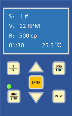 LCD Display Laboratory Digital Ink Rotational Viscometer Paint Viscometer