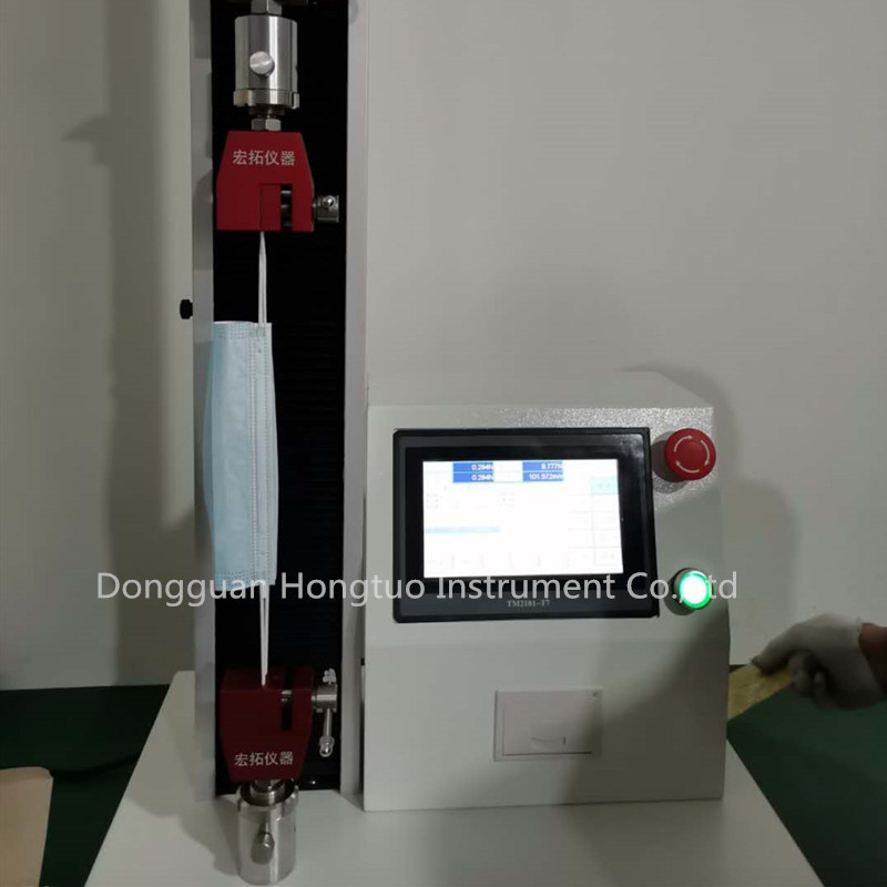 Mask Electronic Tensile Strength Testing Machine Touch Screen Displaying